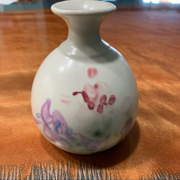 Vintage Clouds Folsom Pottery Small painted Bud vase - Picture 2 of 8